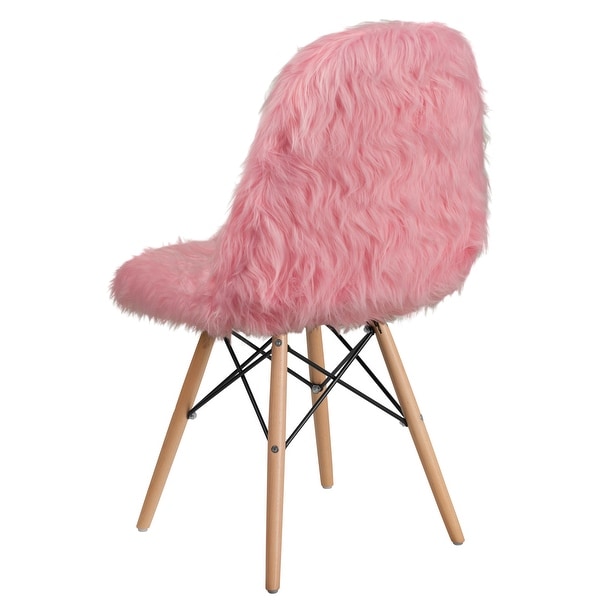 4Pk Shaggy Dog Accent Chair - Dorm Chair