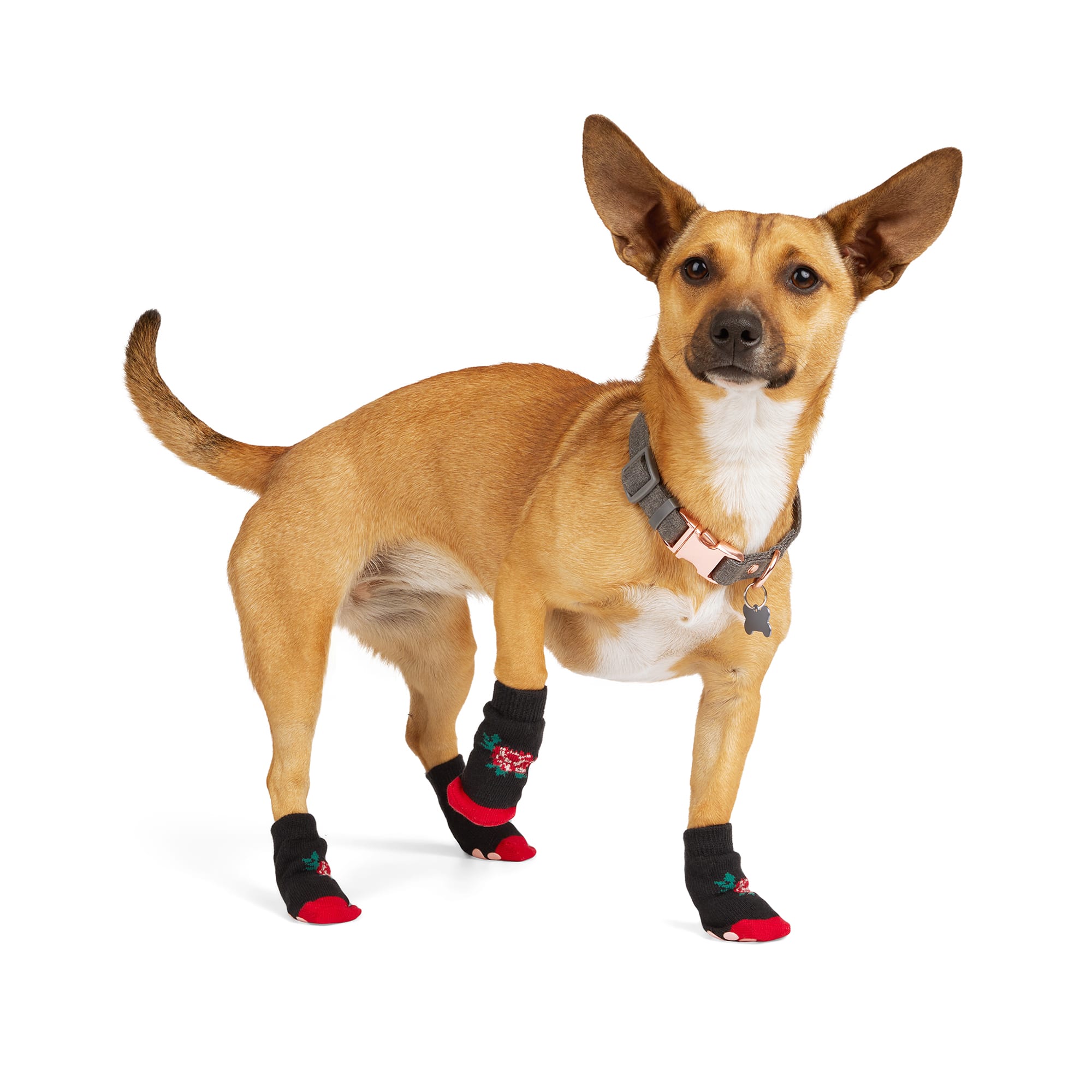 YOULY Pink Socks for Dogs， X-Small/Small