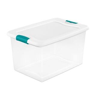 Sterilite 64-Qt. Plastic Stacking Container in Clear (6-pack) and 32-Qt. Plastic Stacking Container in Clear (6-pack) 6 x 14978006 + 6 x 14968006