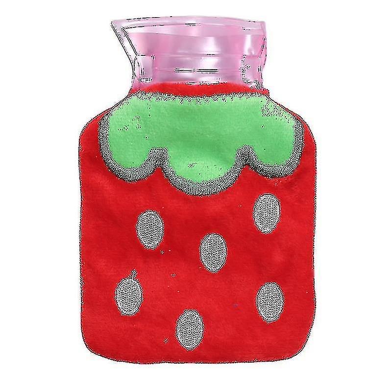 8pcs Mini Hot Water Bottle With Cover Children Bed Bottle Keep Warm Random Color