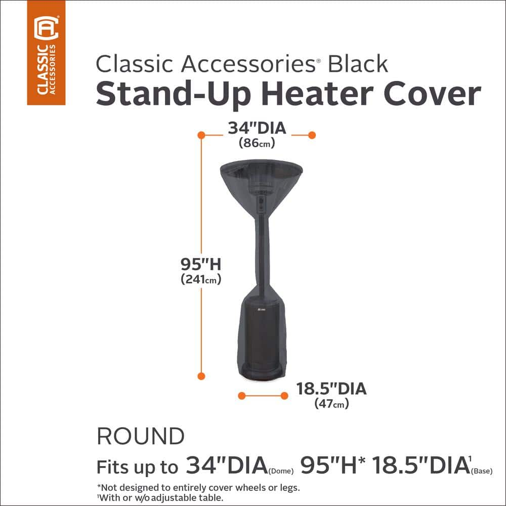 Classic Accessories Stand-Up Patio Heater Cover 55-558-010401-00