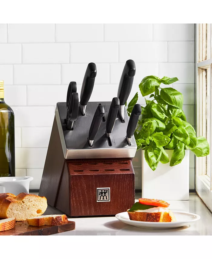 Zwilling Four Star Self-Sharpening 7pc Knife Block Set