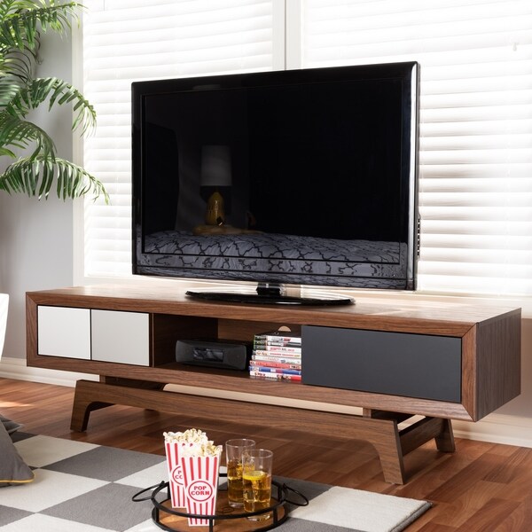 Mid-Century 3-Drawer TV Stand