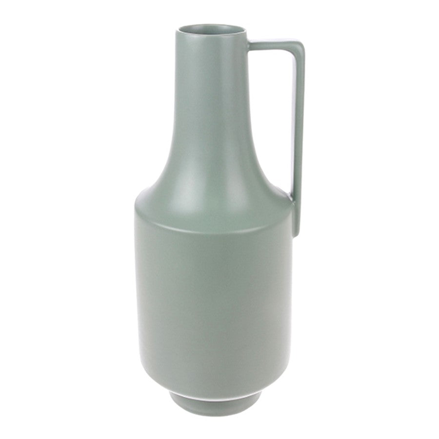 Vase with handle - green