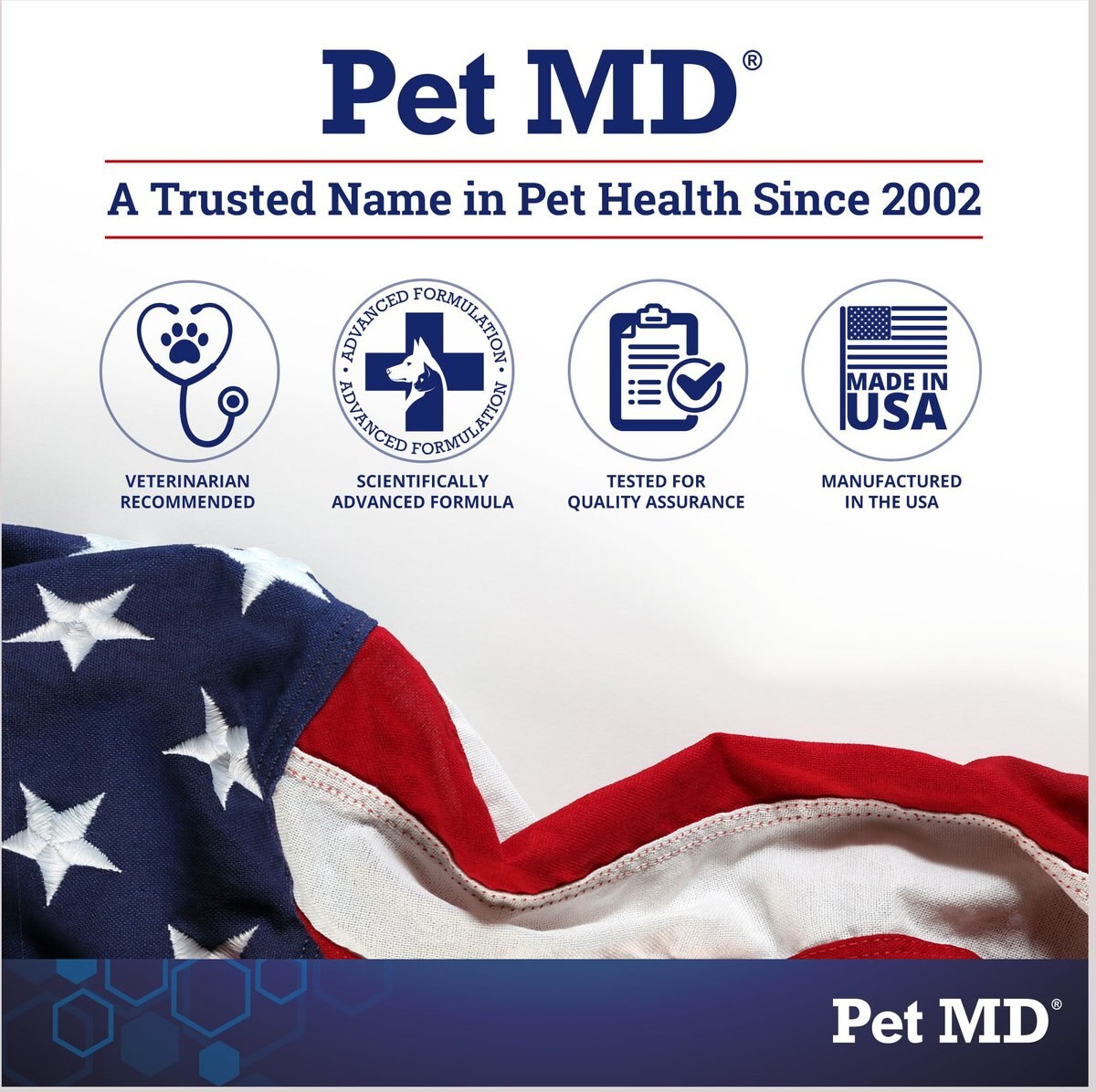 Pet MD Stool Eating Deterrent Dog Supplement， 60 count