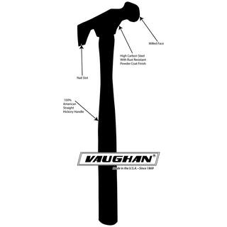 Vaughan 12 oz. Steel Drywall Hammer with 15 in. Hardwood Handle WB