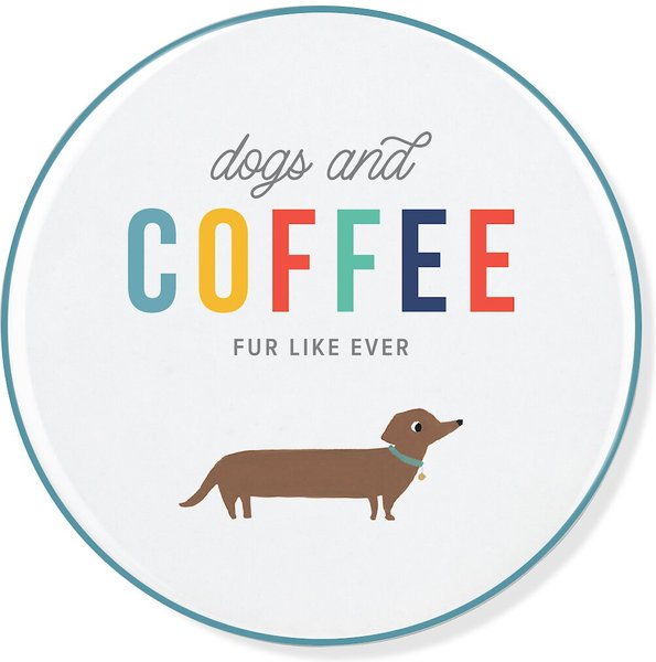 Pet Shop by Fringe Studio Dogs and Coffee Ceramic Coaster