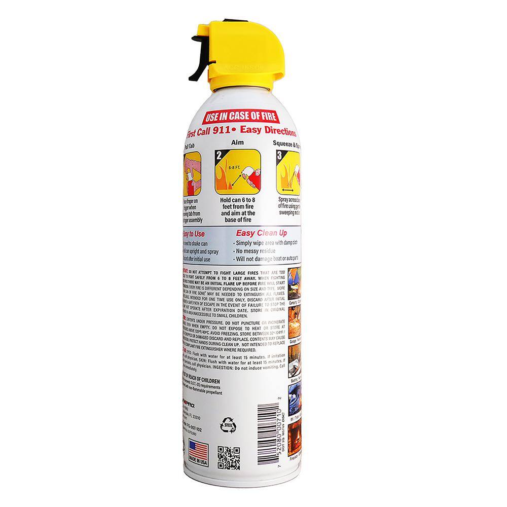 Fire Gone 16 oz. A:B:C Multiple Use Fire Extinguisher Spray Suppressant fg-007-102