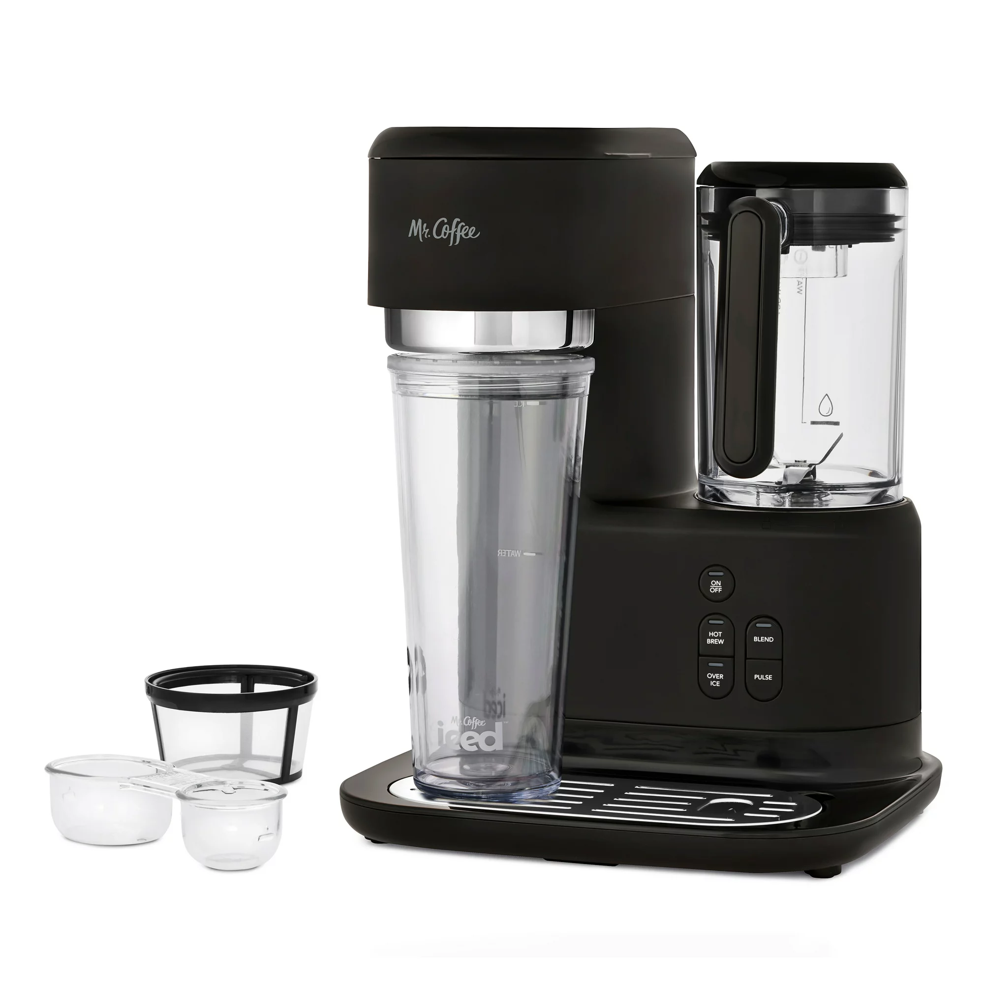 Mr. Coffee Single Serve Frappe and Iced Coffee Maker with Blender in Black