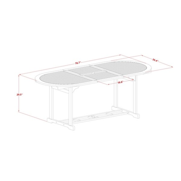 East West Furniture Patio Table Set