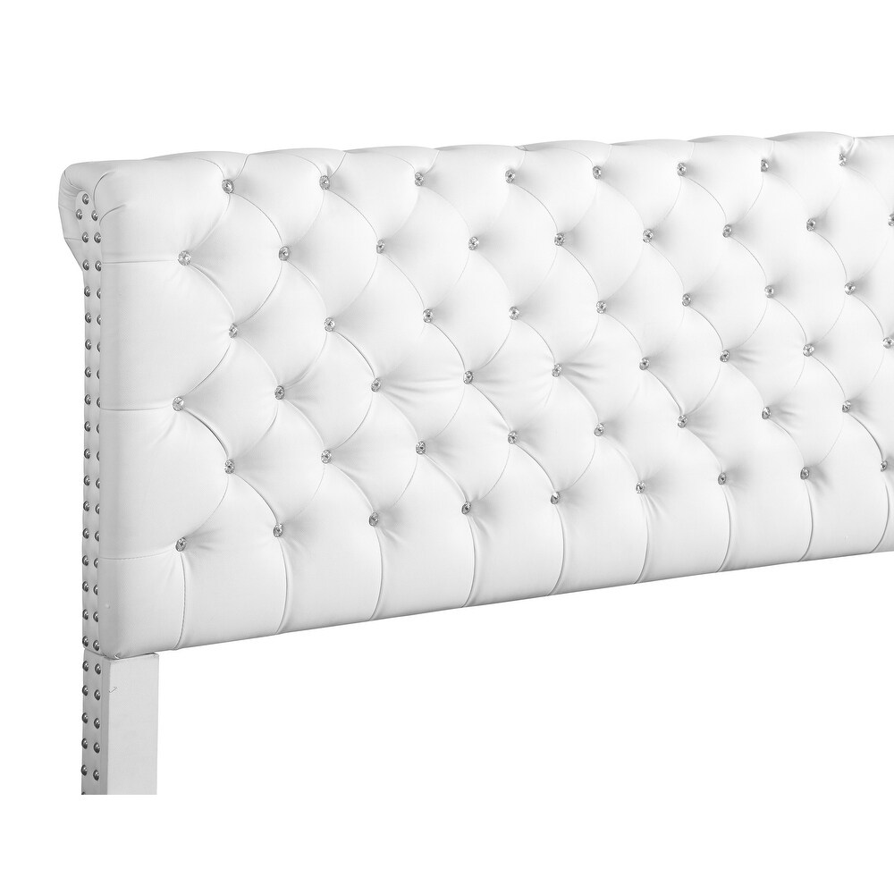 Maxx Tufted Upholstered Queen Panel Bed