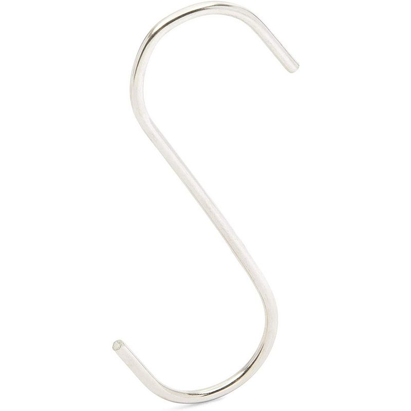 Metal S Shaped Hooks， Stainless Steel Hangers Bulk Set (3.9 in， 50 Pack)