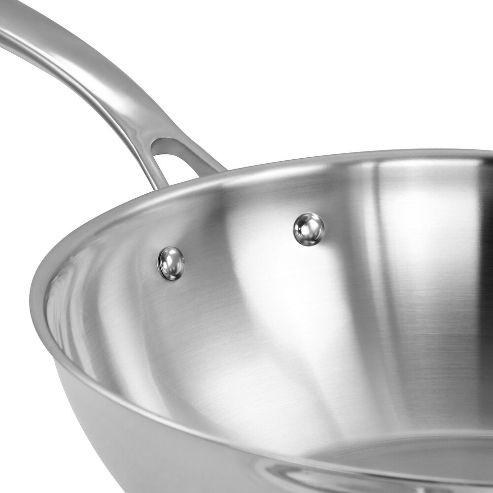 Martha Stewart Stainless Steel Essential 12 Inch Pan with Lid