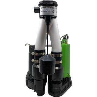 PumpSpy SmartPump Pre-Assembled Wi-Fi Connected 12HP Submersible Sump Pump and Battery Backup System with Monitoring and Alerts PS2000C