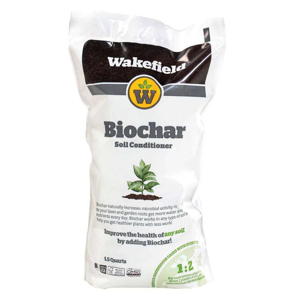 WAKEFIELD BioChar Premium Soil Amendment - 1.5 qt Bag 04110