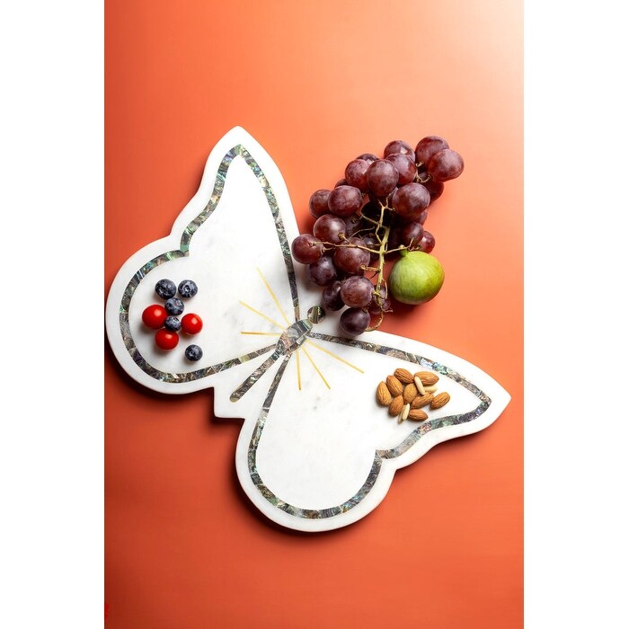 Butterfly Marble Cheese Board   Large