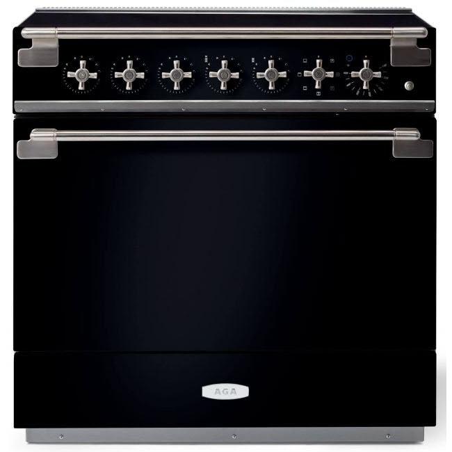 AGA 36-inch Elise Induction Range with True European Convection AEL361INBLK