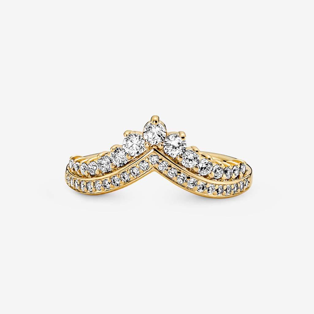 PANDORA  Pandora Timeless Wish Tiara Ring - Gold Plated