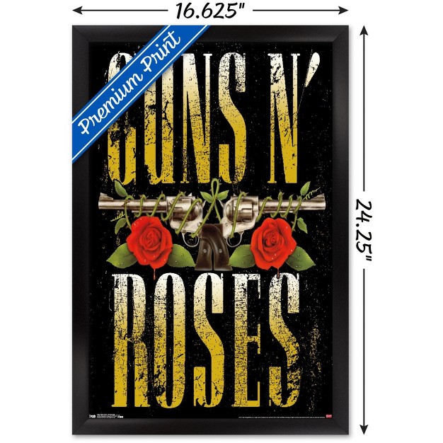 Trends International Guns N x27 Roses Stacked Logo Framed Wall Poster Prints