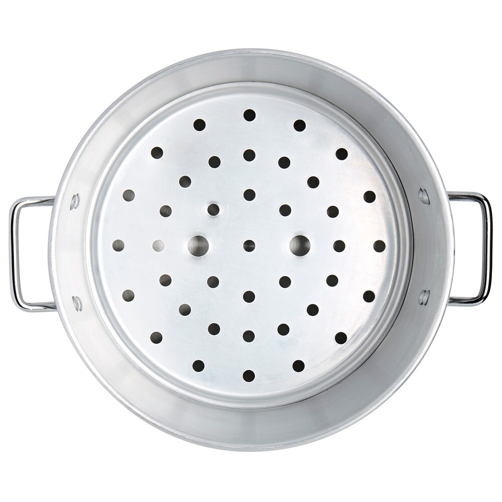 Infuse 3 piece 32 quart Aluminum Steamer Pot