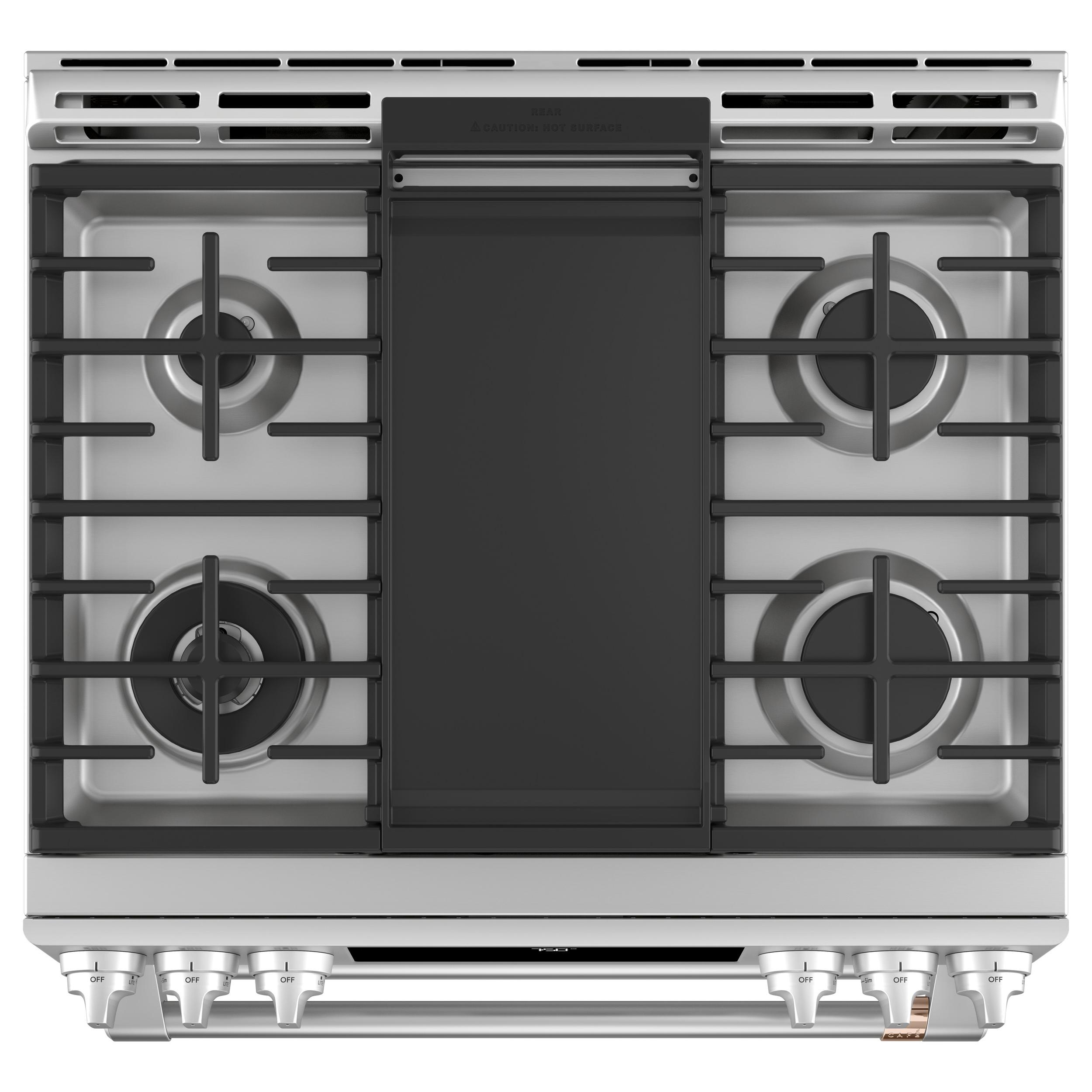 Caf¨¦ 30-inch Slide-in Gas Double Oven Range with Convection Technology CCGS750P2MS1