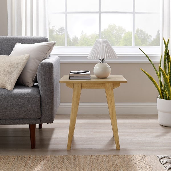 Middlebrook Contemporary Minimal Solid Wood Side Table