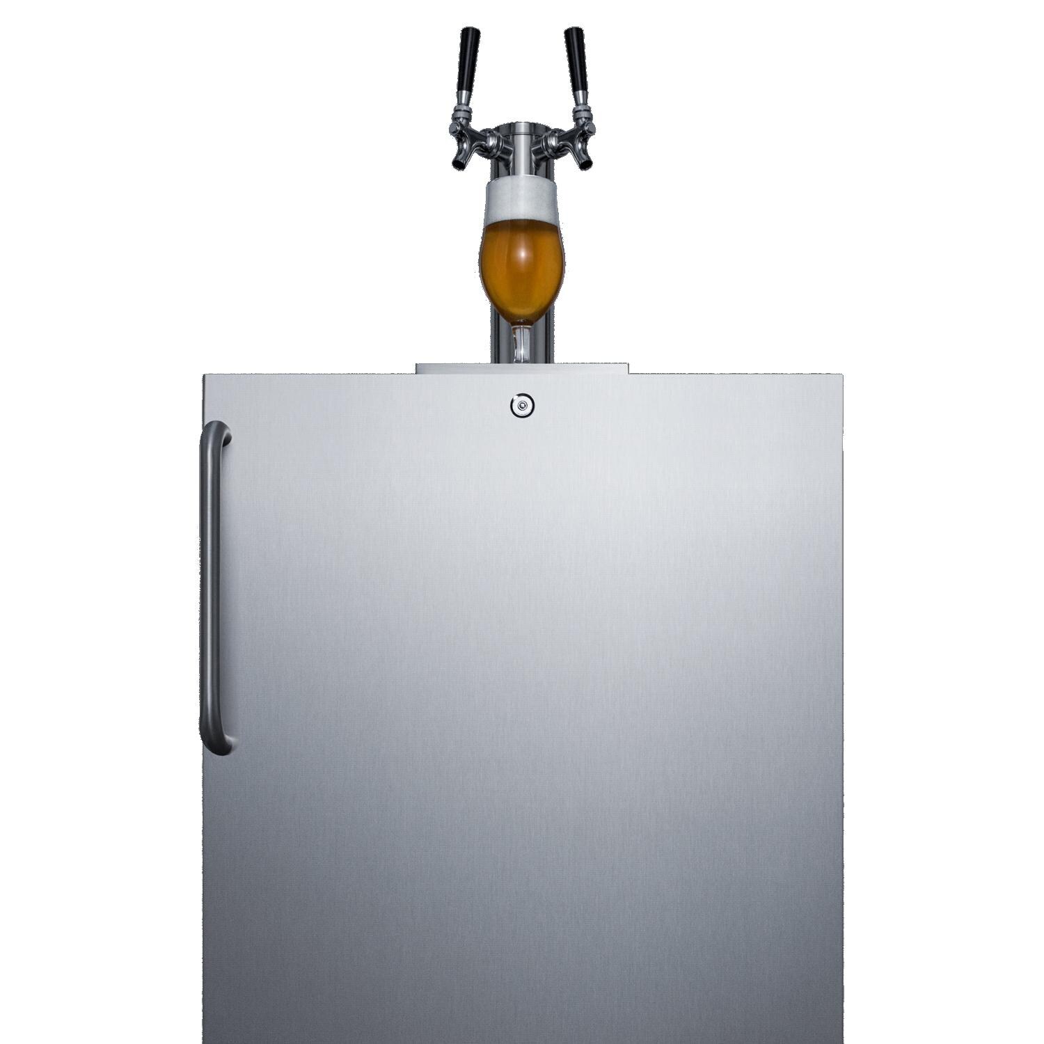 Summit ADA Compliant Outdoor Rated Double Tap Beer Dispenser / Kegerator