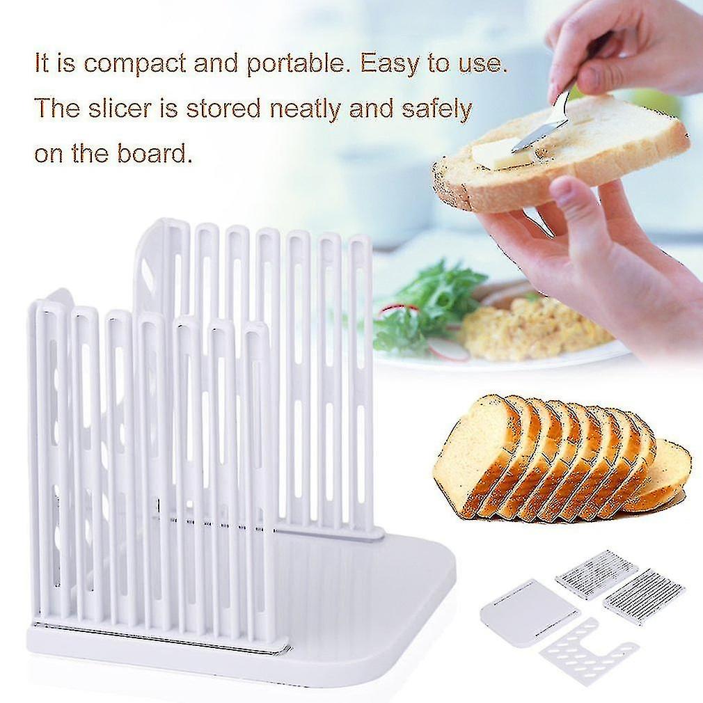 Durable Abs Bread Slicing Tools Bread Cutter Mold Loaf Cutting Tool Toast Sandwich Slicer Pastry Too