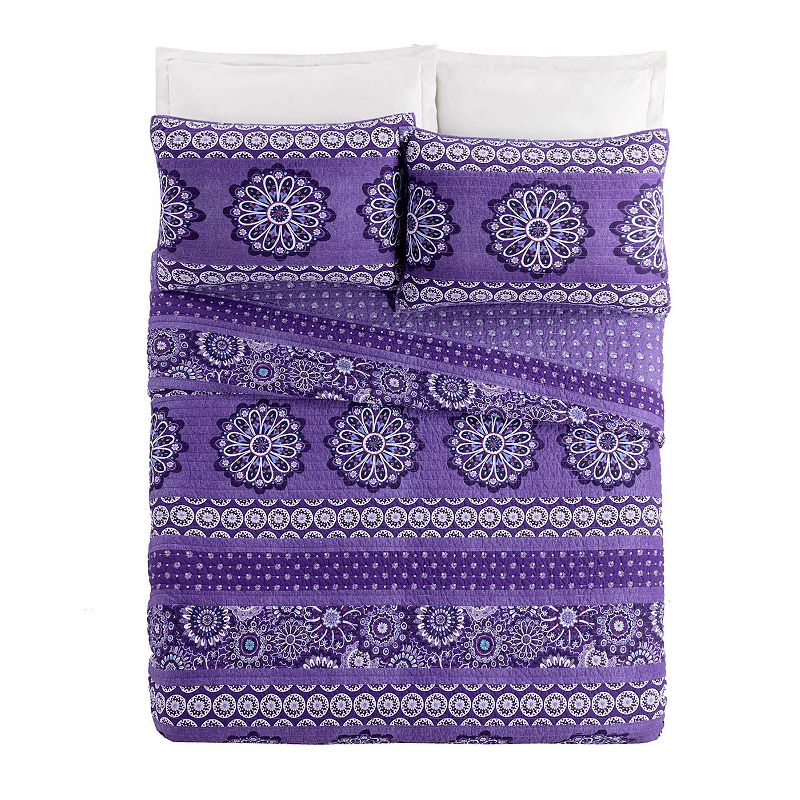 Vera Bradley Tranquil Medallion Quilt and Shams Set