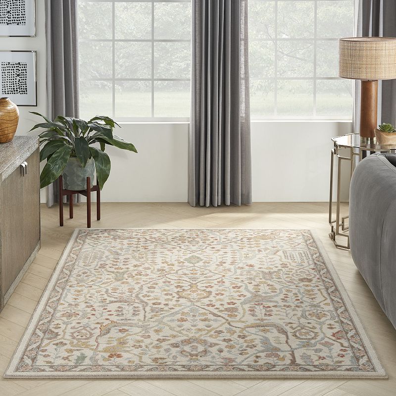 Nourison Parisa Blooming Botanical Wool Indoor Rug