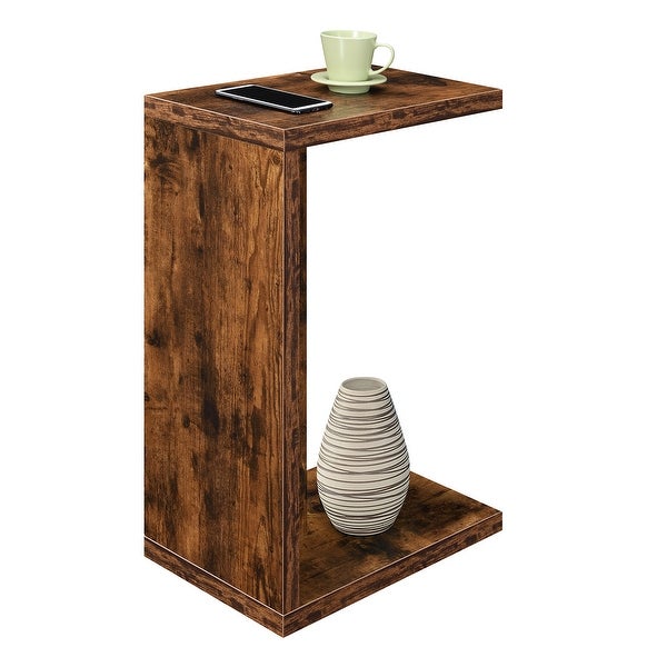 Porch and Den Woodshire C-shaped End Table