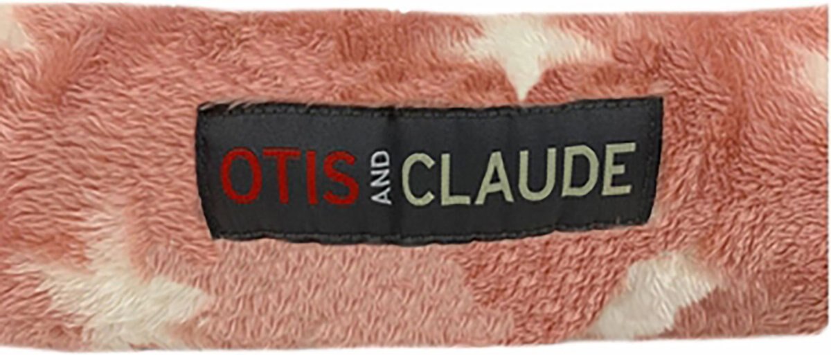 Otis and Claude Coral Velvet Cat and Dog Bed， Pink