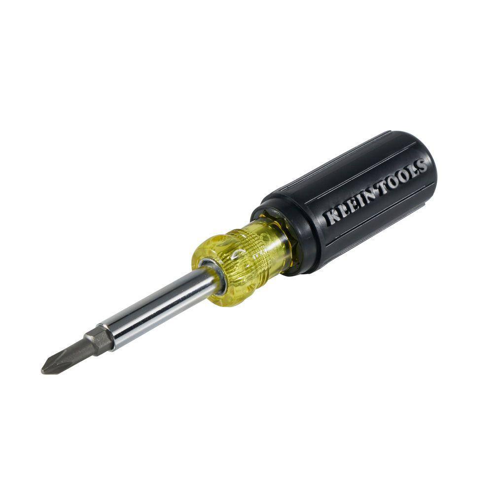 Klein Tools 5-in-1 ScrewdriverNut Driver- Cushion Grip Handle 32476