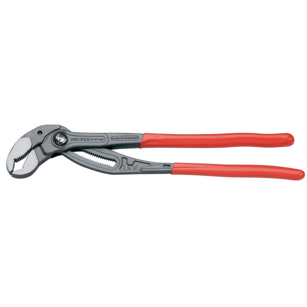 KNIPEX Heavy Duty Forged Steel 16 in. Extra Large Cobra Pliers with 61 HRC Teeth 87 01 400 US