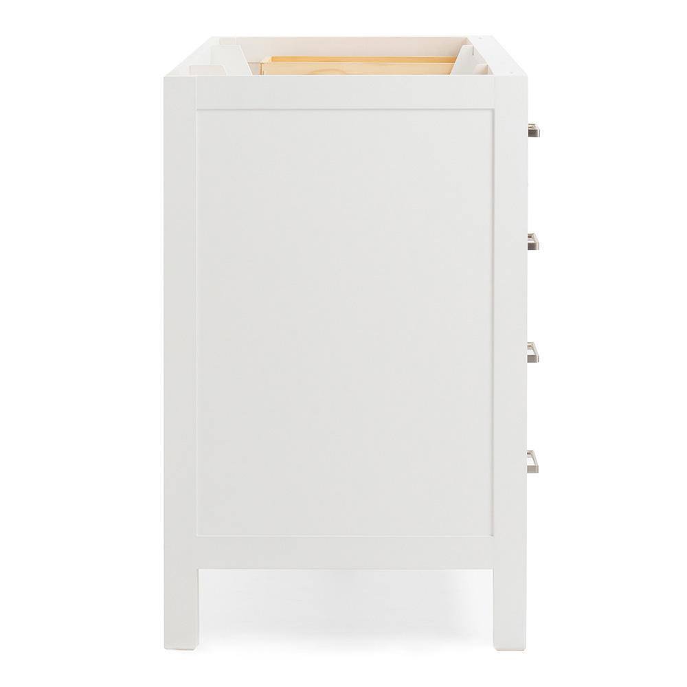 ARIEL Cambridge 54 in. W Vanity Cabinet Only in White A055S-BC-WHT