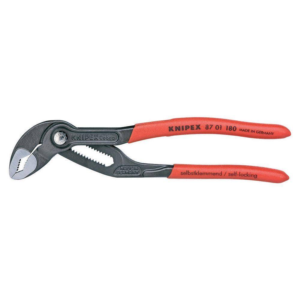 KNIPEX Cobra Series 7-14 in. Box Joint Pliers with Pinch Guard 87 01 180 SBA