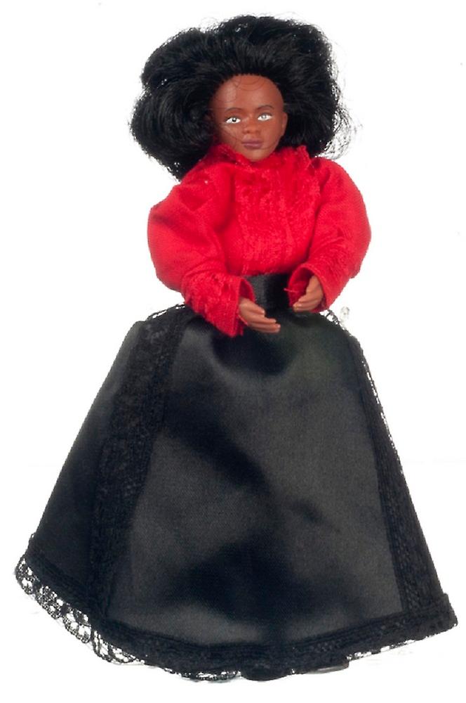 Dolls House Victorian Black Mother Mum Lady Miniature 1:12 People