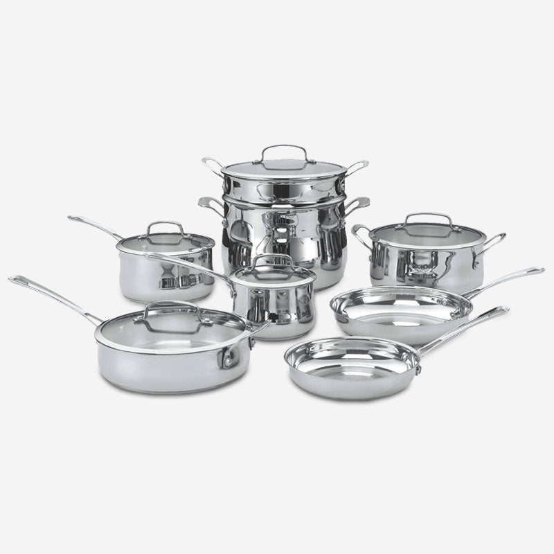 Cuisinart 4413C 13 Piece Contour Stainless Cookware Set