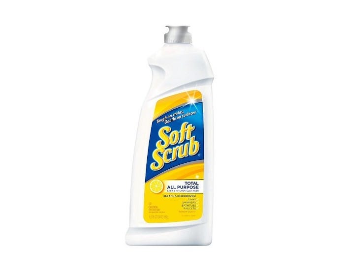 Soft Scrub Total All Purpose Bath and Kitchen Cleanser Lemon Scent 26 oz 00865