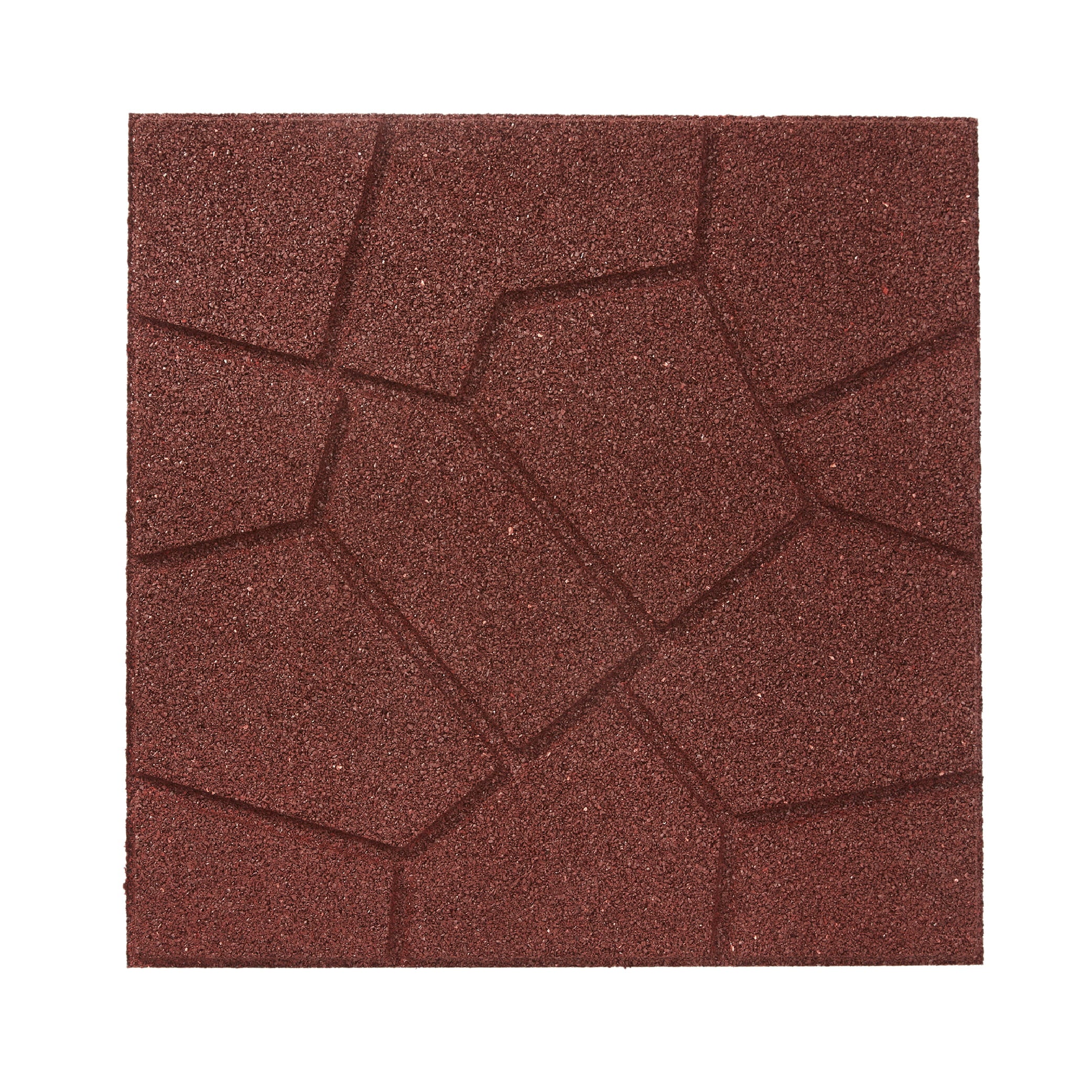 Rubberific Red 16" Rubber Paver (9 pack)