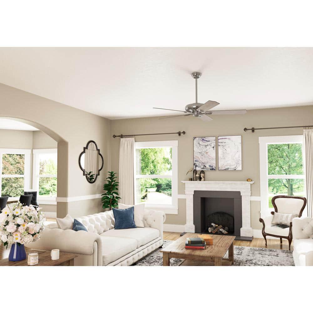 Hunter Royal Oak 60 in Indoor Brushed Nickel Ceiling Fan with Remote Control