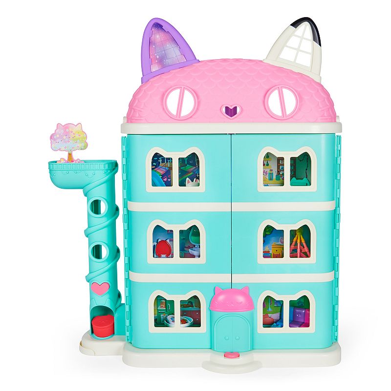 Spin Master DreamWorks Gabby's Dollhouse Purrfect Dollhouse with 2 Toy Figures and Accessories