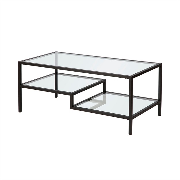 Metal Two Tier Coffee Table In Black Henn amp hart