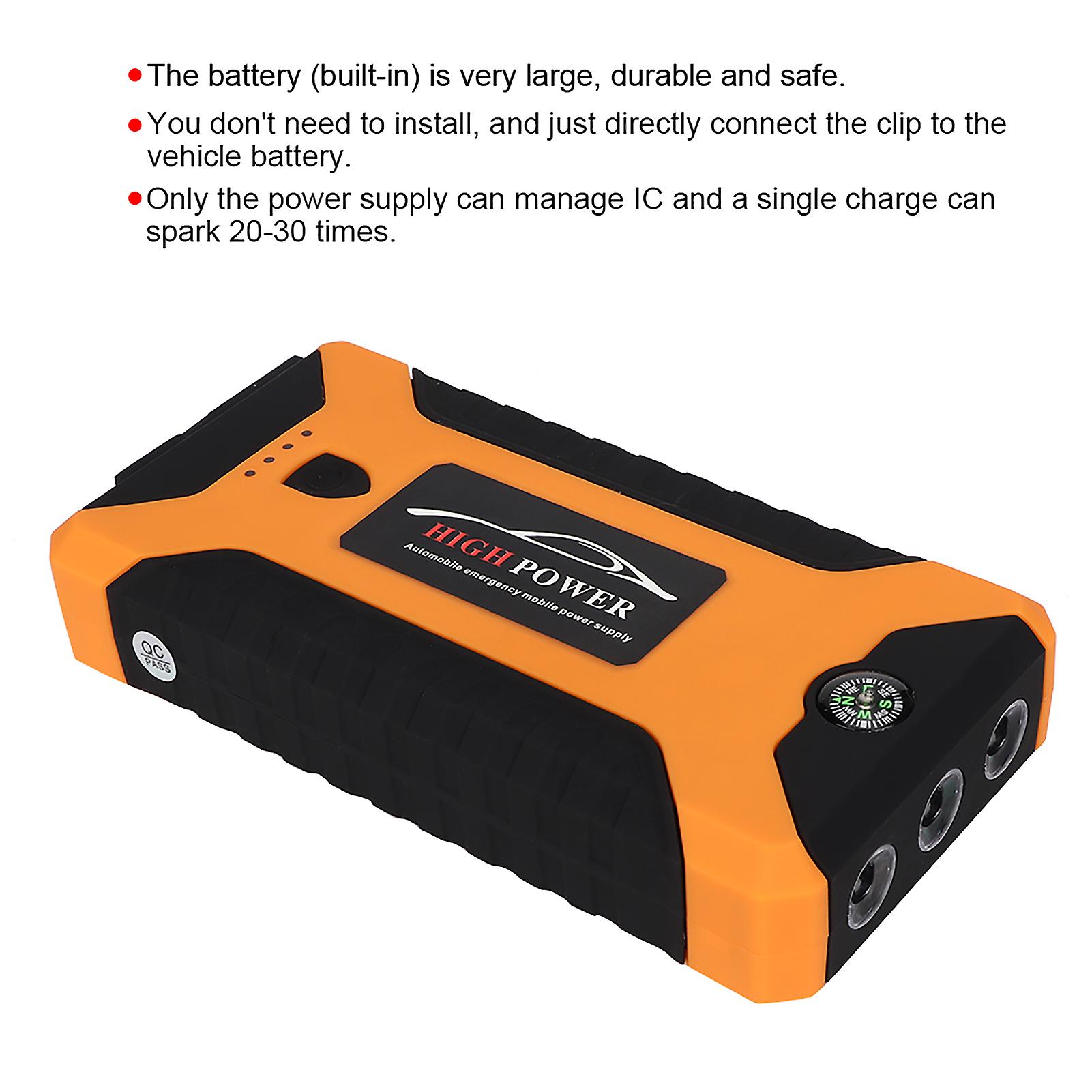 Automotive Emergency Start Power Supply 12v 20，000mah Sos Lamp Notebook Charger 110-240veu