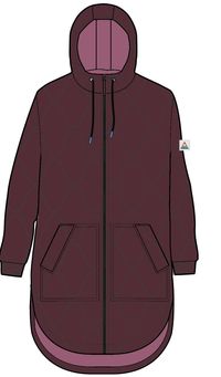 Flora 2.0 Long Recycled Insulated Parka - Wine