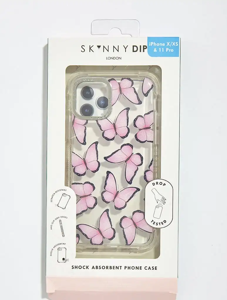 Pink Butterfly Shock Case