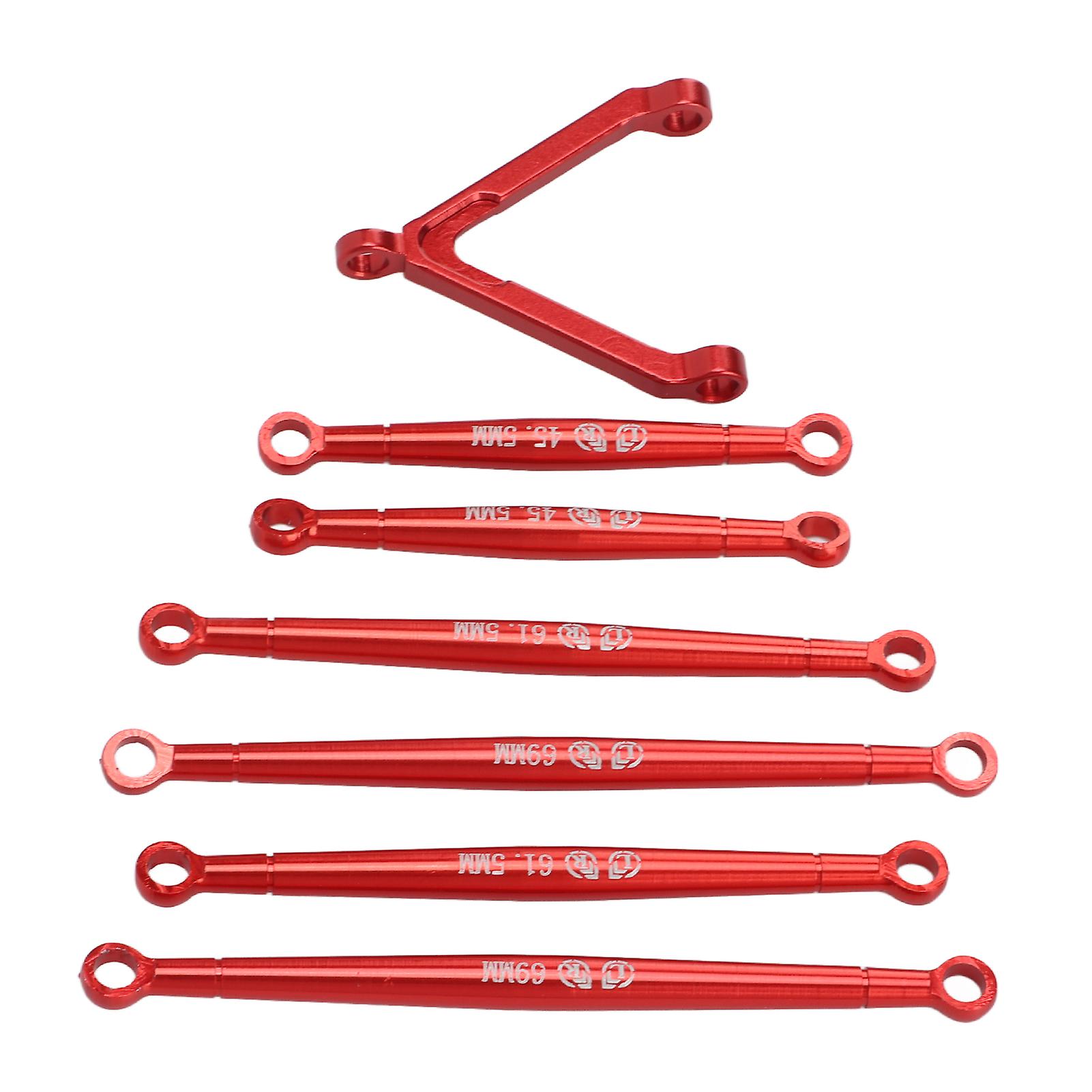 Metal Linkage Pull Rod Tie Rod Kit For Axial Scx24 1/24 Remote Control Car Shell Partsred