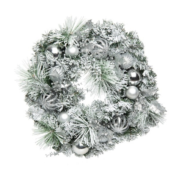 Transpac Artificial 24 In Multicolored Christmas Holiday Wreath