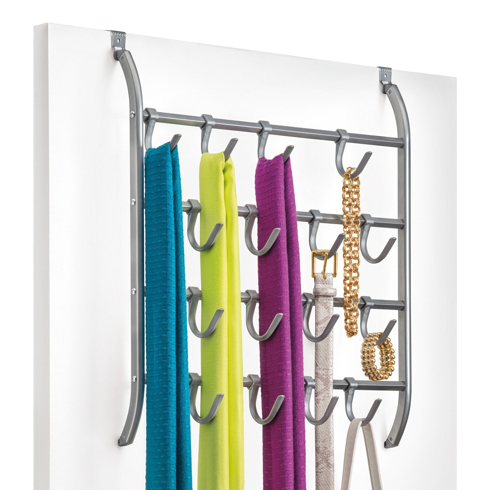 Lynk Over Door or Wall 16 Hook Organizer Rack