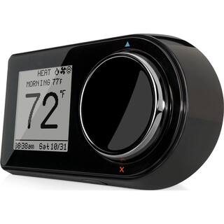 LUXGEO 7-Day Wi-Fi Programmable Thermostat in Black GEO-BL-003